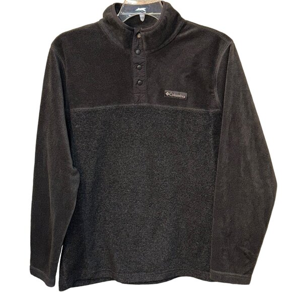 Columbia Steens Mountain Half Snap Pull Over Fleece Jacket Grey‎ Size Large - Picture 1 of 6